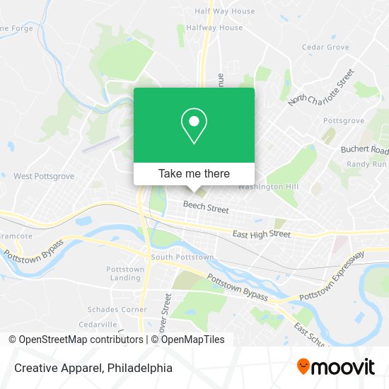 Mapa de Creative Apparel