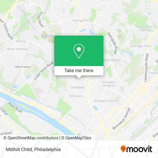 Mapa de Millhill Child