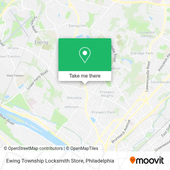 Ewing Township Locksmith Store map