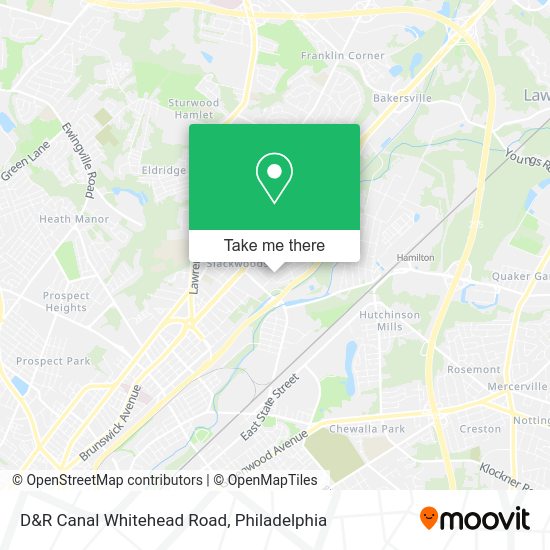 Mapa de D&R Canal Whitehead Road