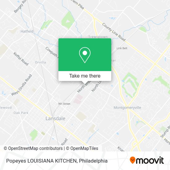 Popeyes LOUISIANA KITCHEN map
