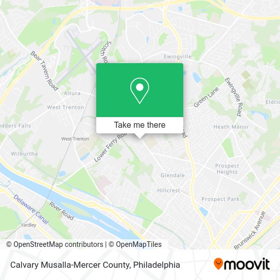 Mapa de Calvary Musalla-Mercer County