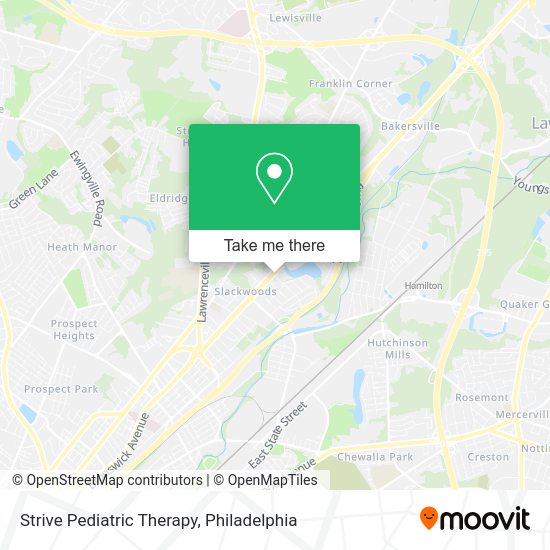 Strive Pediatric Therapy map