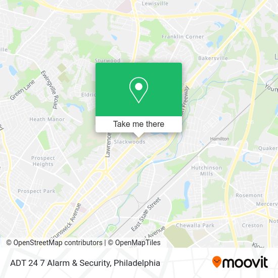 ADT 24 7 Alarm & Security map