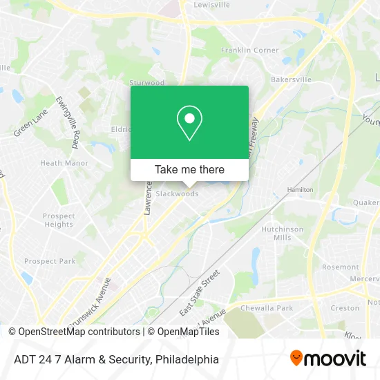 ADT 24 7 Alarm & Security map