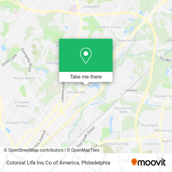 Mapa de Colonial Life Ins Co of America