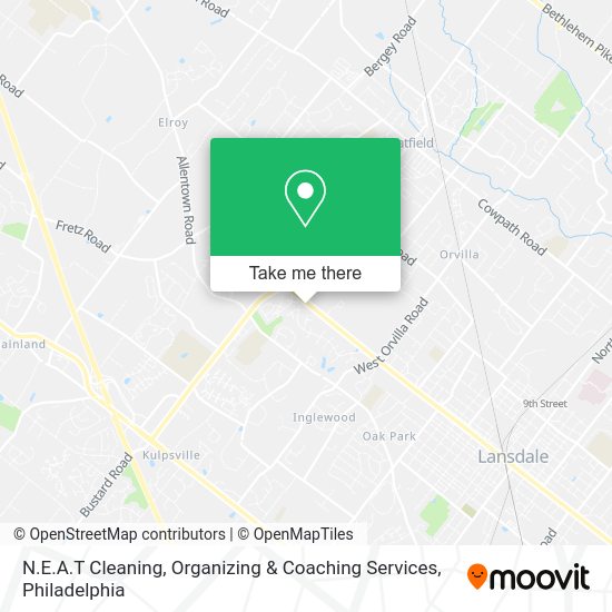 N.E.A.T Cleaning, Organizing & Coaching Services map
