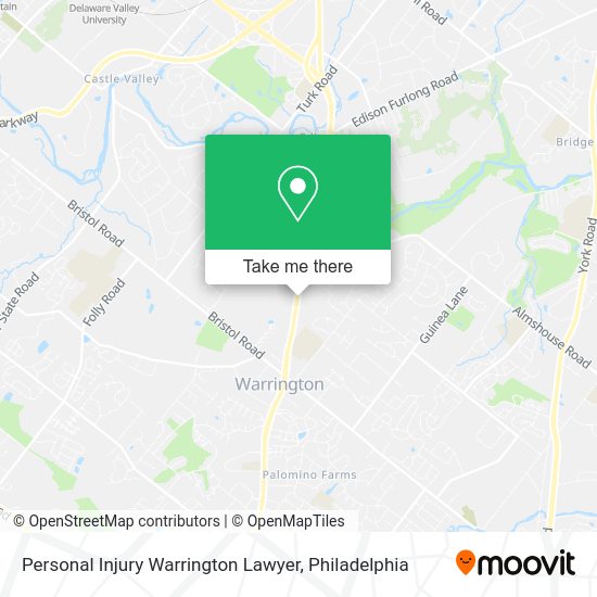 Personal Injury Warrington Lawyer map