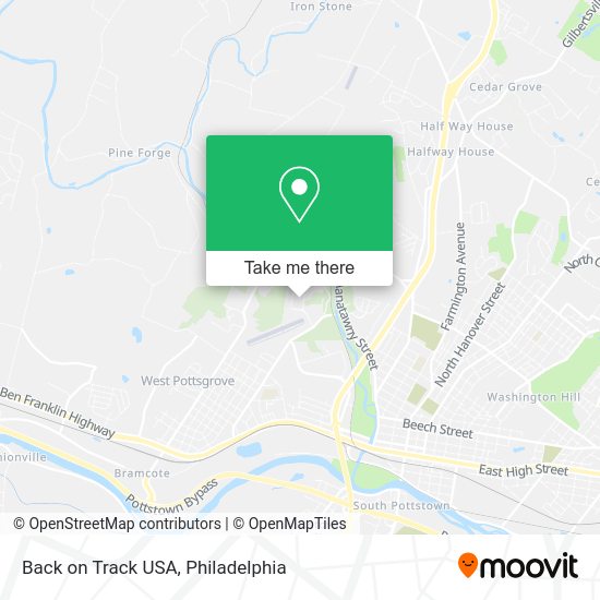 Mapa de Back on Track USA