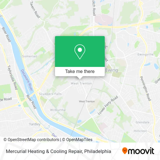 Mapa de Mercurial Heating & Cooling Repair