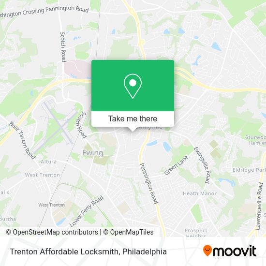 Mapa de Trenton Affordable Locksmith