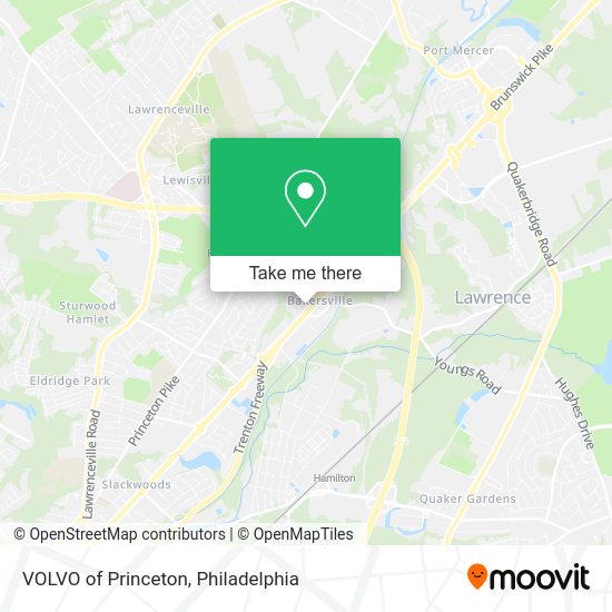 VOLVO of Princeton map