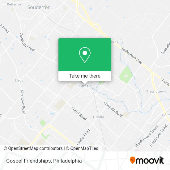 Mapa de Gospel Friendships