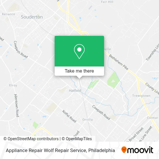 Appliance Repair Wolf Repair Service map