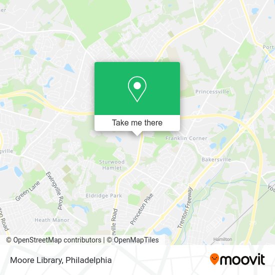 Moore Library map