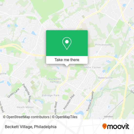 Beckett Village map