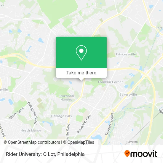 Rider University: O Lot map