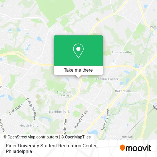 Rider University Student Recreation Center map