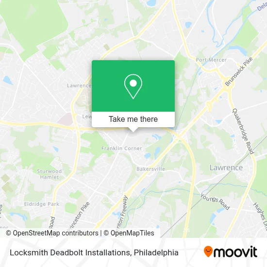 Locksmith Deadbolt Installations map