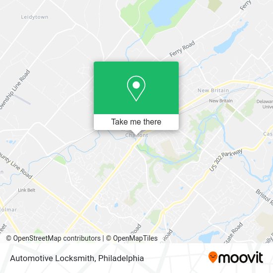 Mapa de Automotive Locksmith