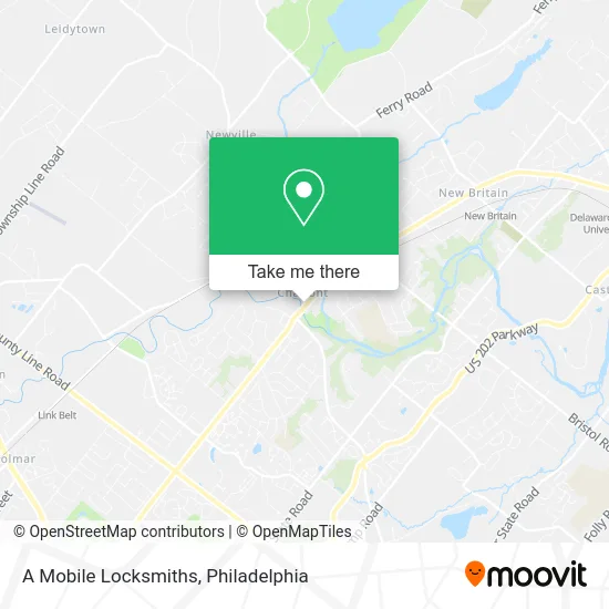 A Mobile Locksmiths map