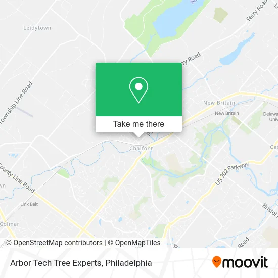 Arbor Tech Tree Experts map