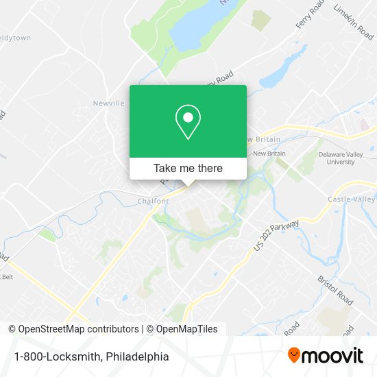 Mapa de 1-800-Locksmith