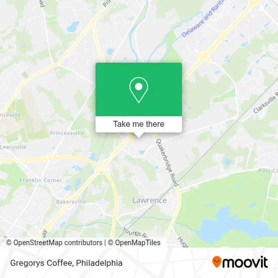 Gregorys Coffee map
