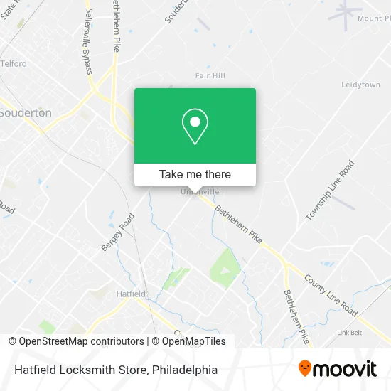 Hatfield Locksmith Store map