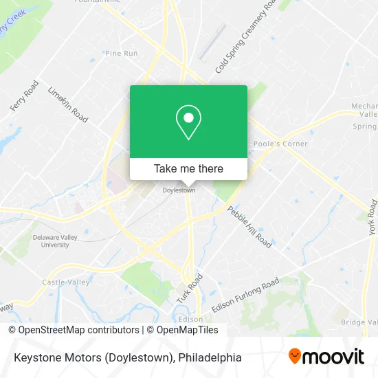 Keystone Motors (Doylestown) map