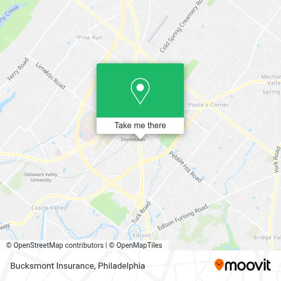 Bucksmont Insurance map