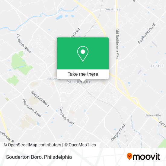 Souderton Boro map