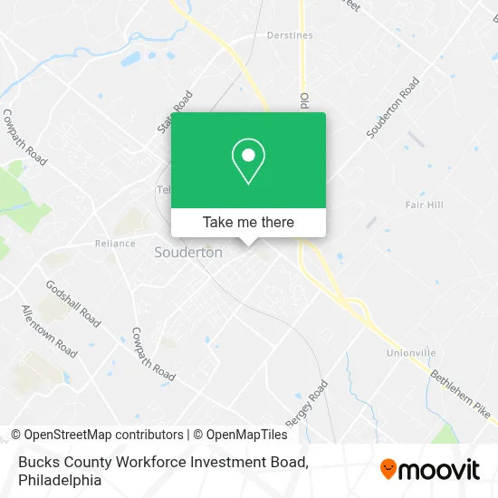 Bucks County Workforce Investment Boad map