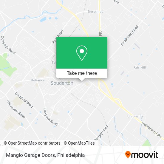 Mapa de Manglo Garage Doors