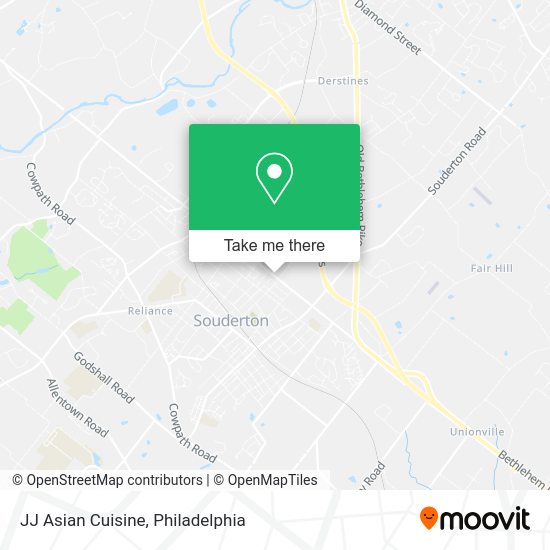JJ Asian Cuisine map
