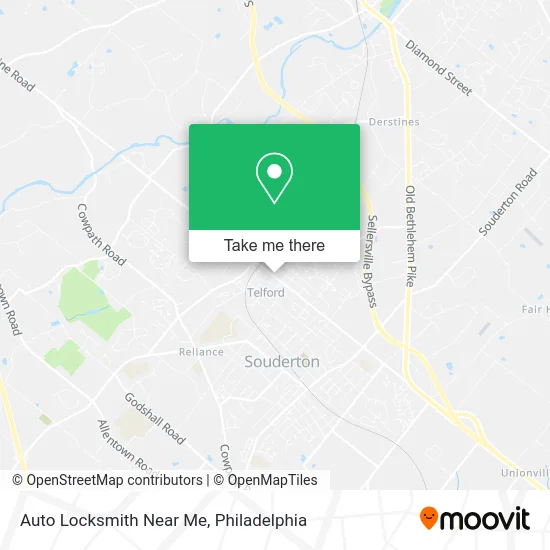 Auto Locksmith Near Me map