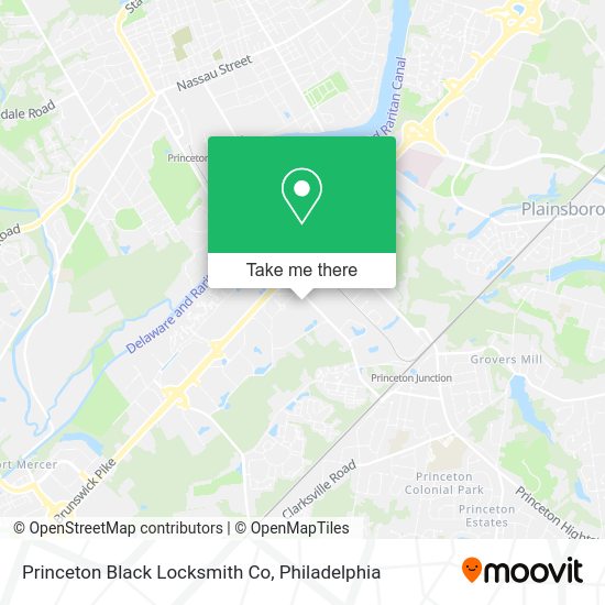 Princeton Black Locksmith Co map