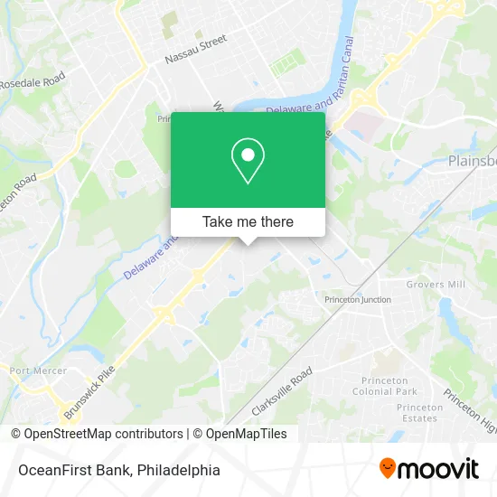 OceanFirst Bank map