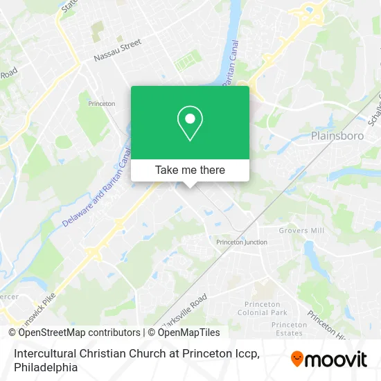 Intercultural Christian Church at Princeton Iccp map