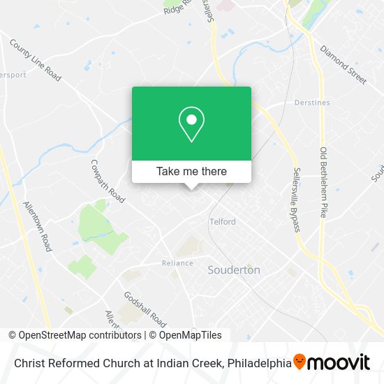 Christ Reformed Church at Indian Creek map