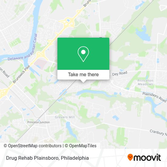 Drug Rehab Plainsboro map