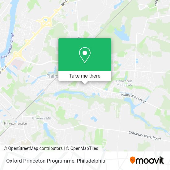 Oxford Princeton Programme map
