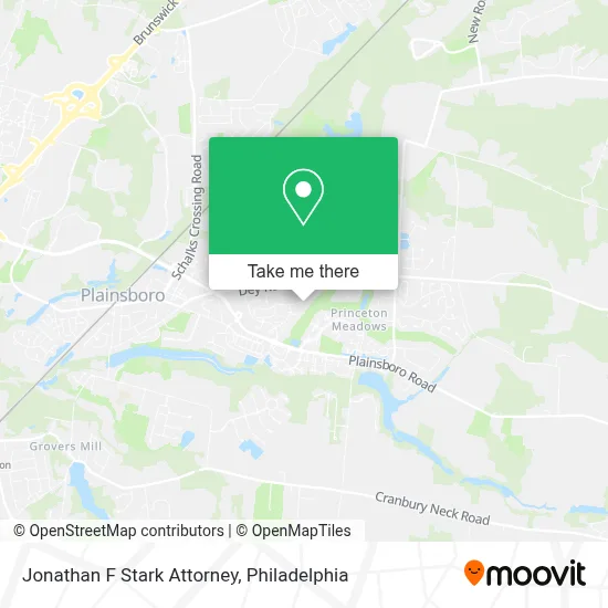 Jonathan F Stark Attorney map