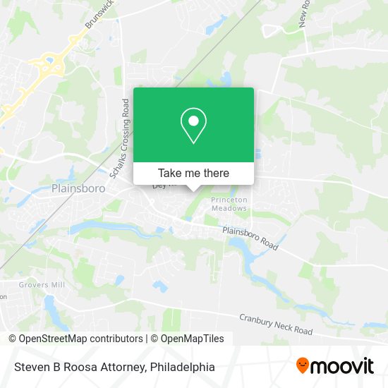 Steven B Roosa Attorney map