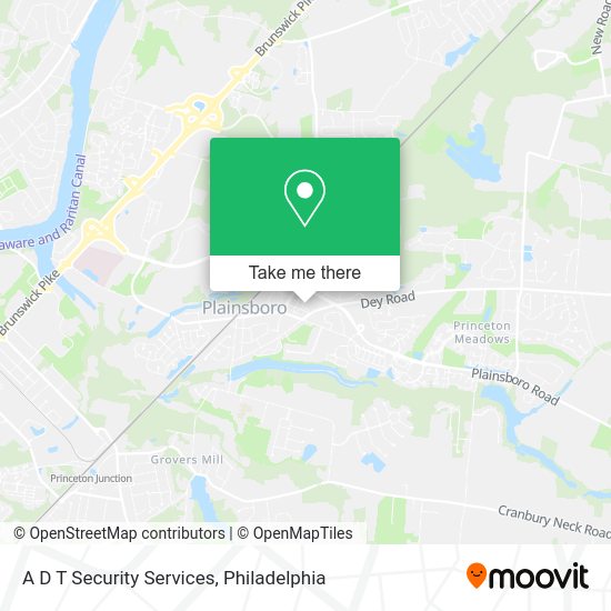 A D T Security Services map