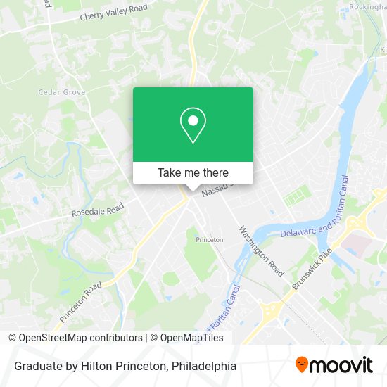 Graduate by Hilton Princeton map