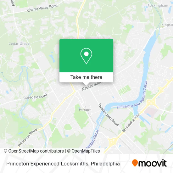 Princeton Experienced Locksmiths map