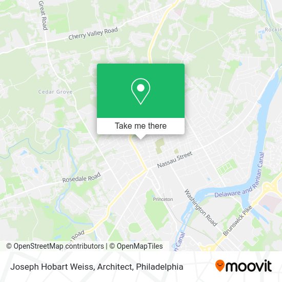 Mapa de Joseph Hobart Weiss, Architect