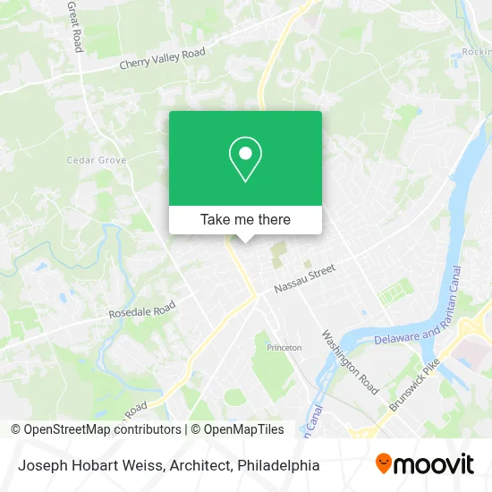 Joseph Hobart Weiss, Architect map