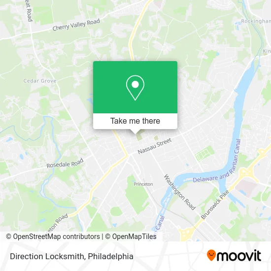 Direction Locksmith map